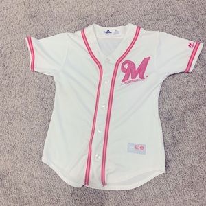 Girls Milwaukee Brewers jersey